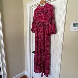 Vibrant floral print “Alicia bell” size small